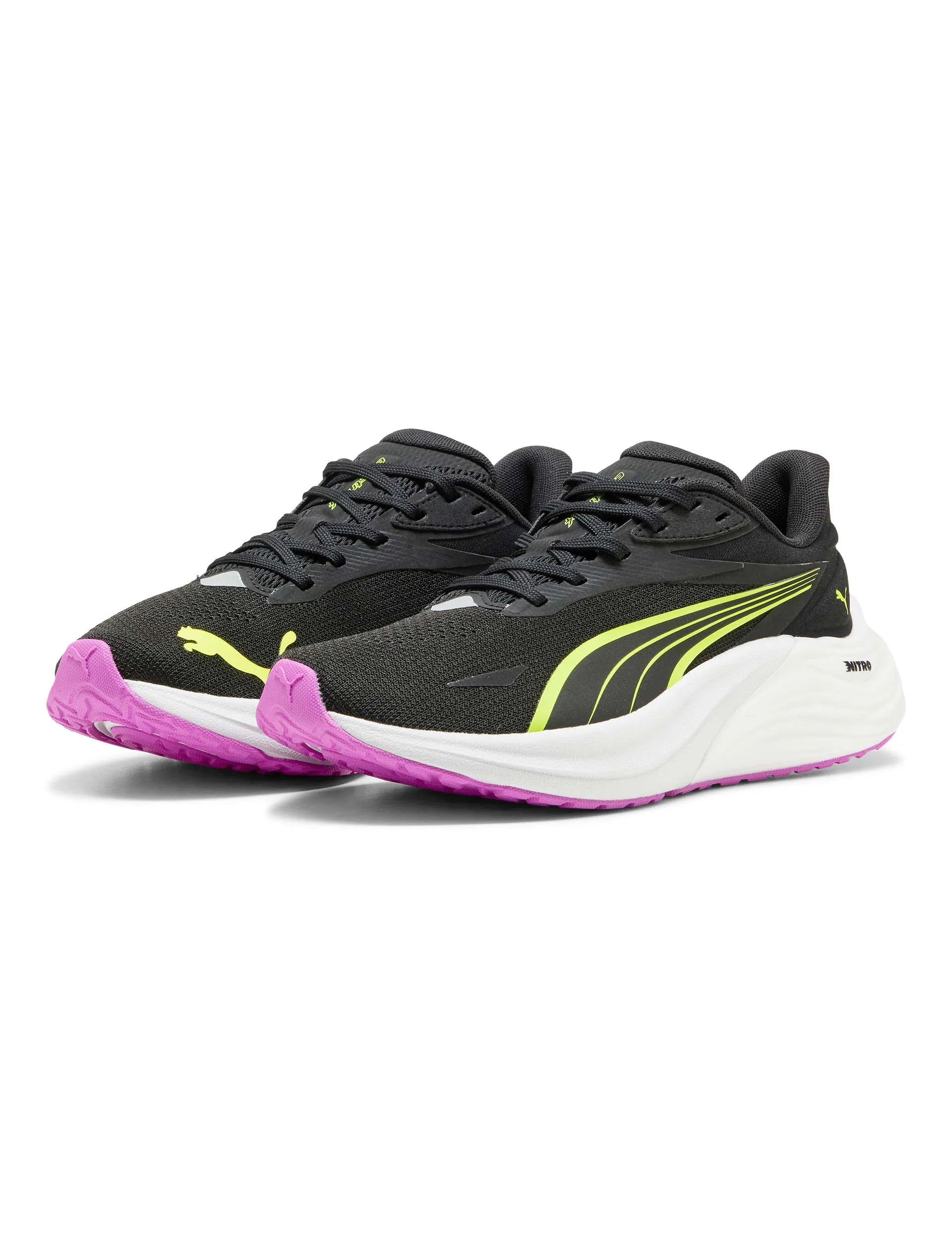 Electrify NITRO 4 Running Shoes - Black/Yellow Alert Best Shoe To Run A Marathon In