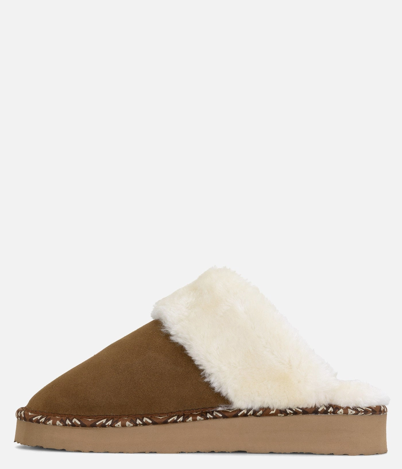 Minnetonka Cerise Suede Sherpa Slipper - Women Slides Reactx
