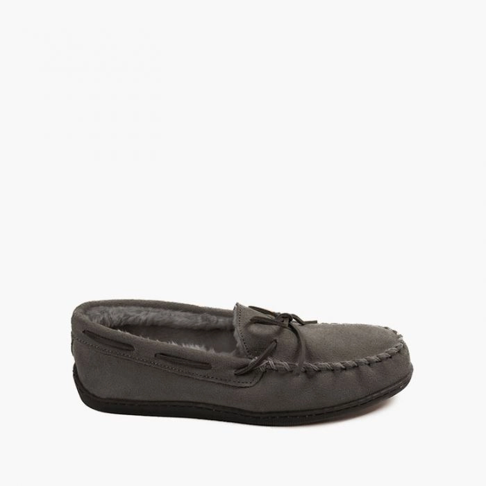 Desinger Slides MINNETONKA PILE LINED HARDSOLE MEN'S MEDIUM AND WIDE