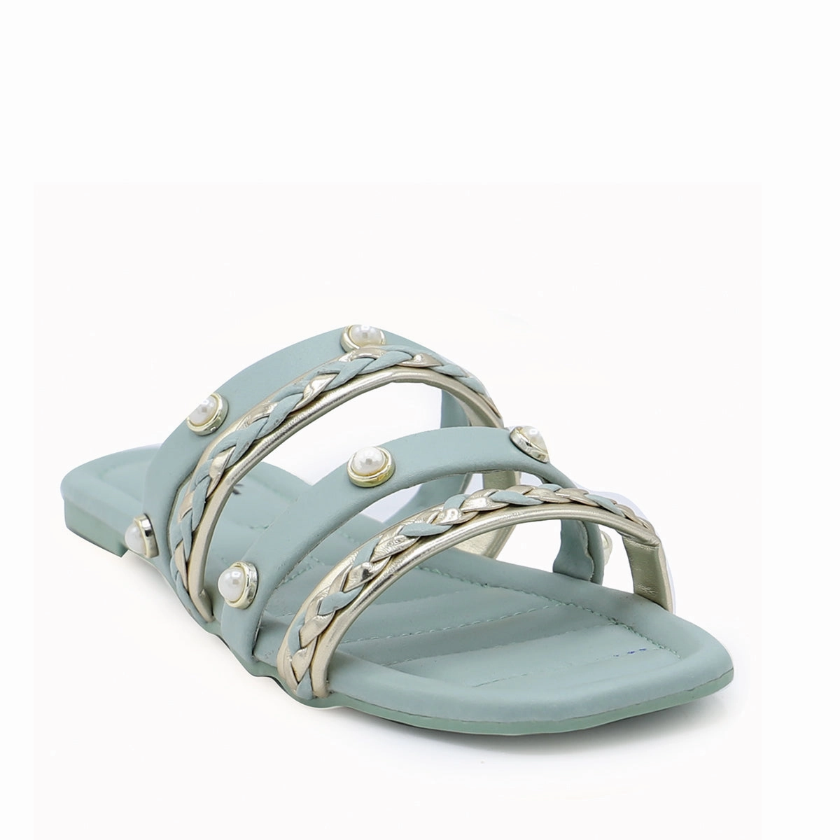 Mint Green Formal Slipper 035278 Steel Toe House Slippers