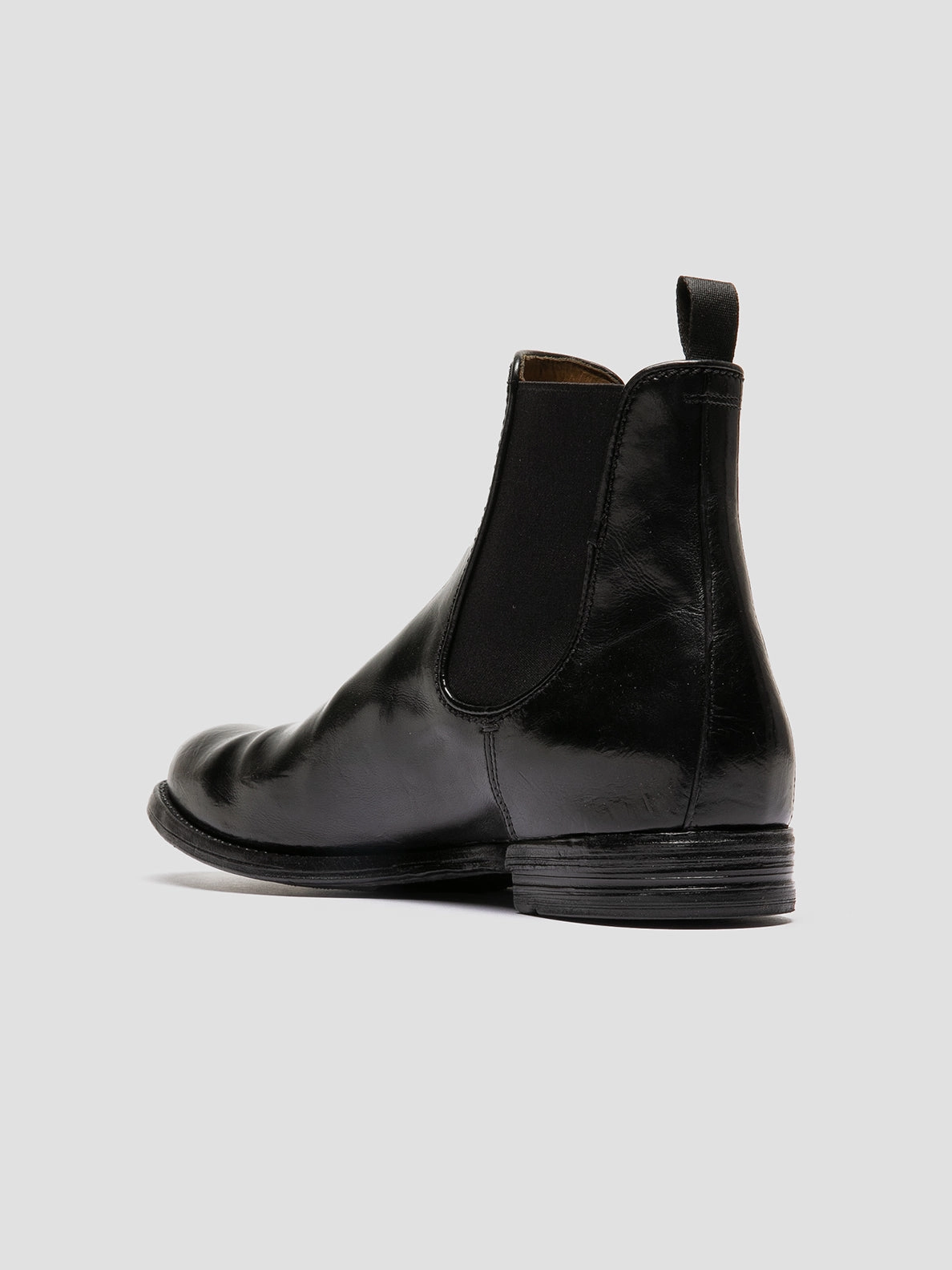 ANATOMIA 083 - Black Leather Chelsea Boots Hoffman Pac Boots