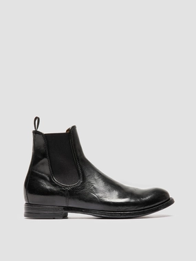 Chatsworth Suede Boots ANATOMIA 083 - Black Leather Chelsea Boots