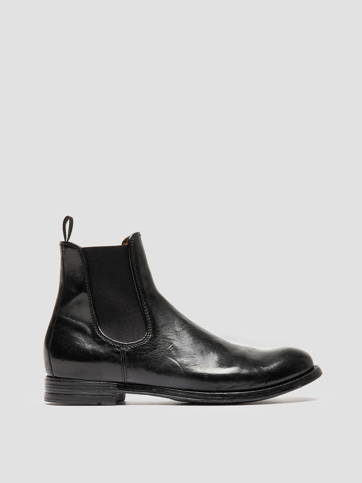 Durable Work Boots ANATOMIA 083 - Black Leather Chelsea Boots