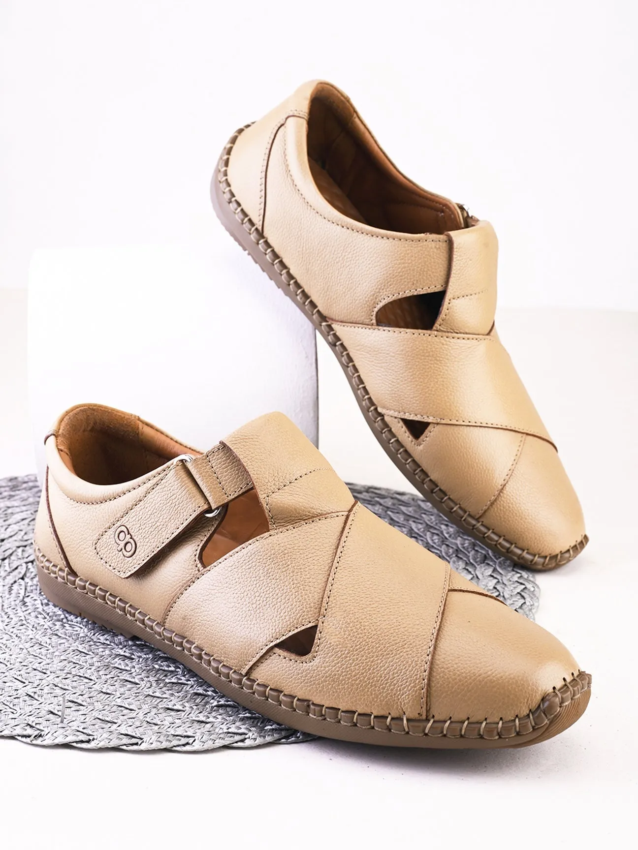 Comfortable Platform Wedge Sandals Monarch Leather Cushioned Sandals