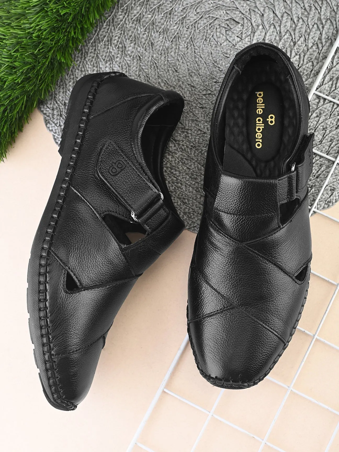 Monarch Leather Cushioned Sandals Sandals Good For Arch Support