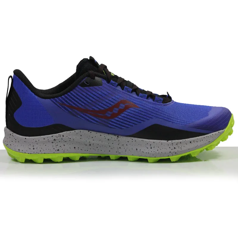 Most Comfy Running Shoes Saucony Peregrine 12 Men's Trail Shoe - Blue Raz/Acid