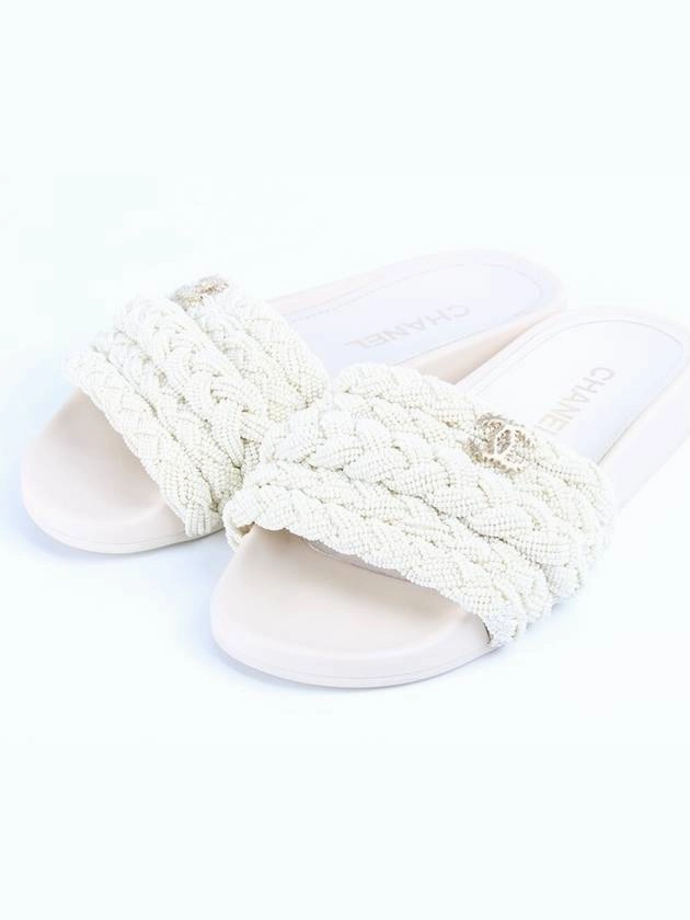 mule slippers 36 230 Chanel Piped Slippers