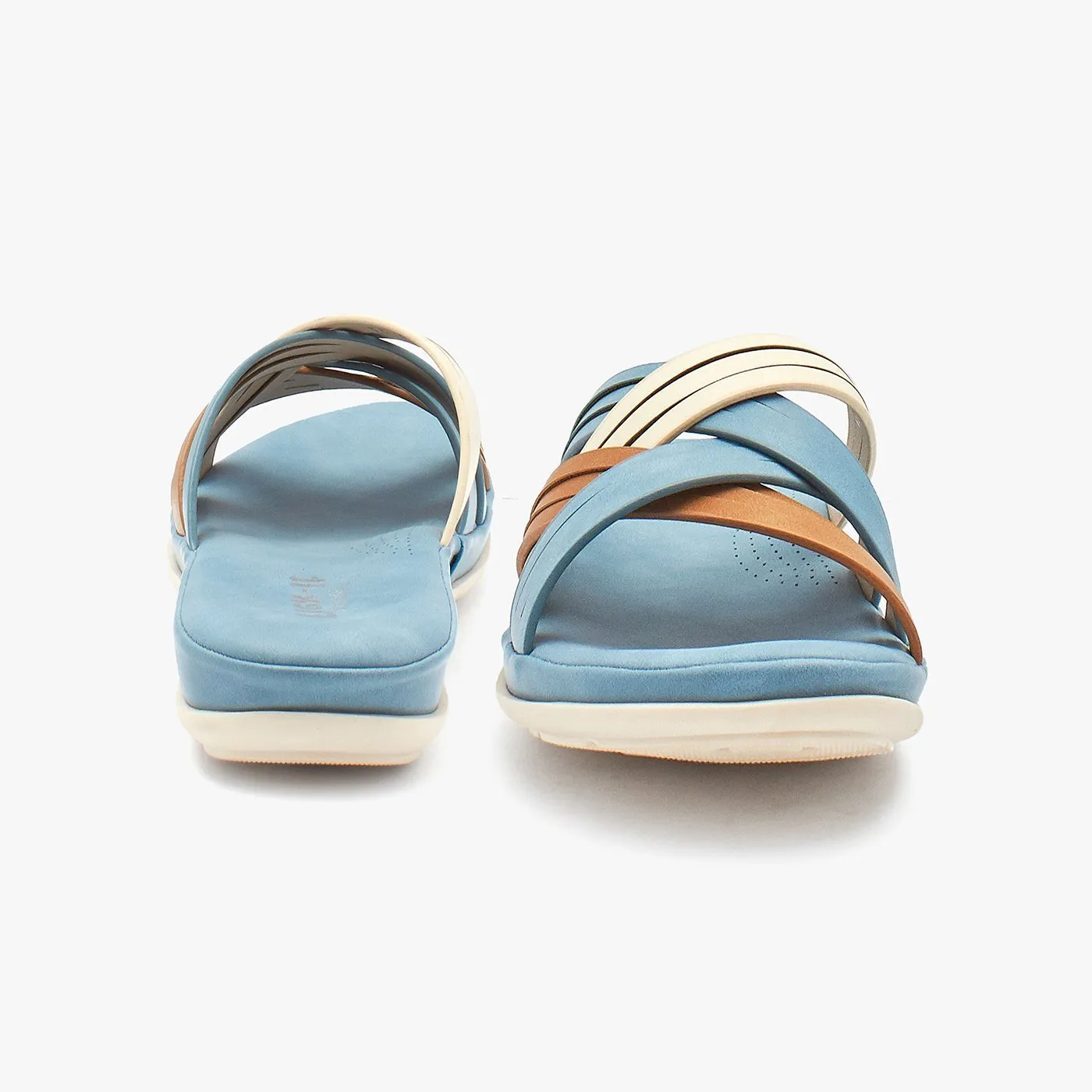 British Flat Shoes Multi Strap Compfy Women Chappals