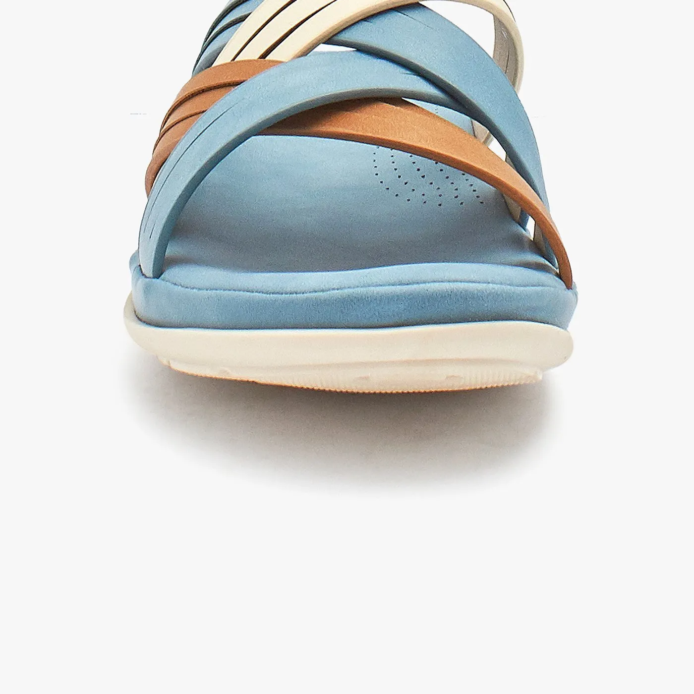 Multi Strap Compfy Women Chappals Crochet Flat Shoes