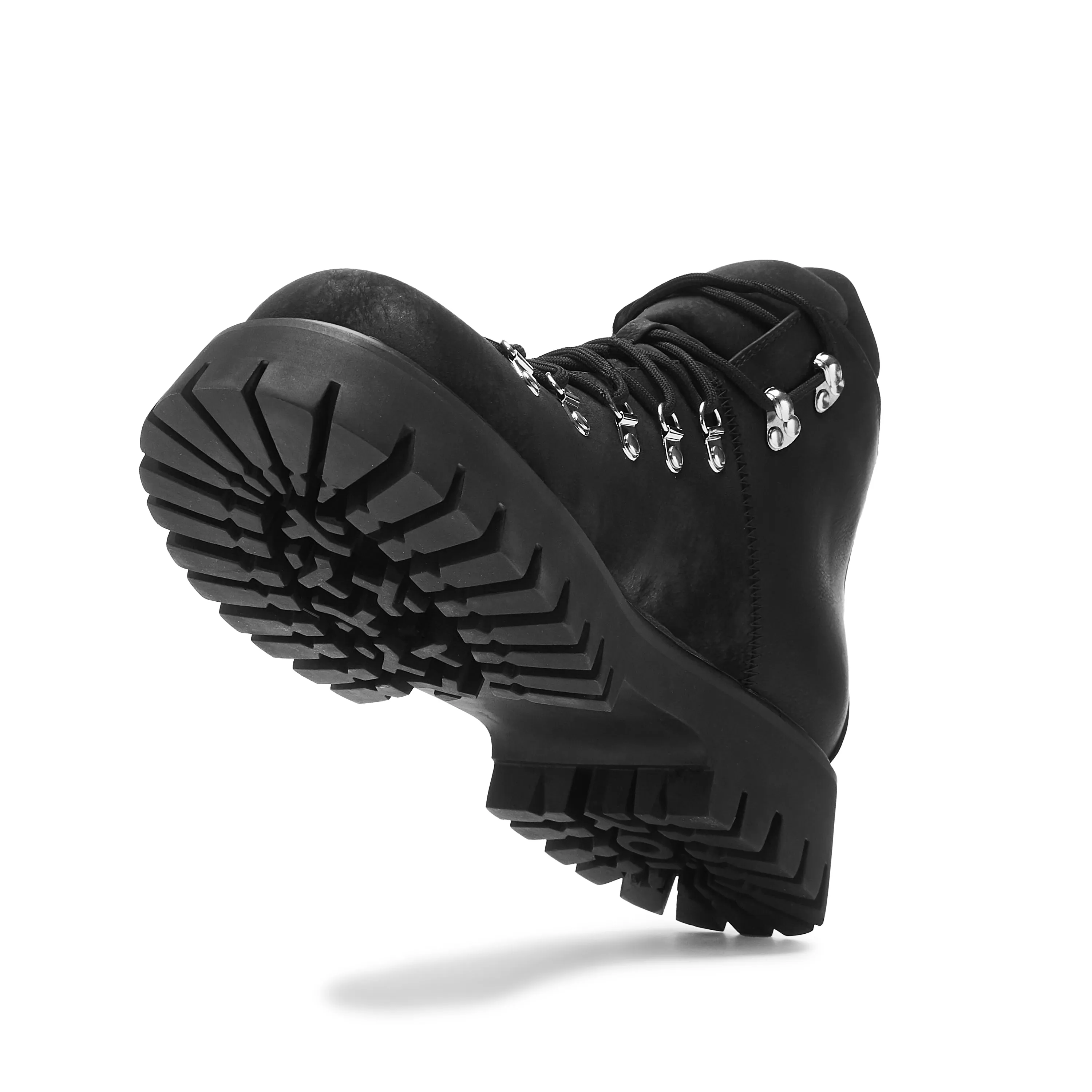 Nemesis Men's Black Lace Up Boots Different Types Of Hiking Shoes