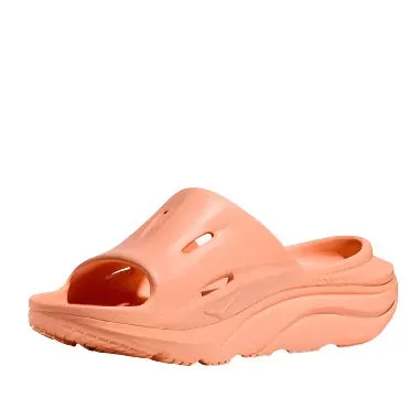 Leather HOKA Ora Recovery Slide 3 - Papaya/Papaya