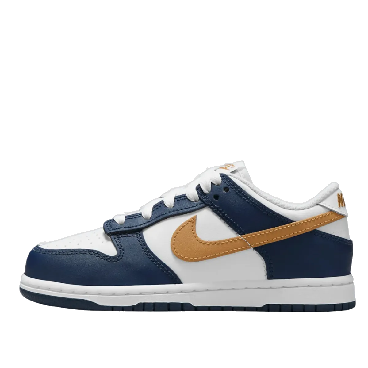 Shoes At Nike Store Nike Kids' Dunk Low Shoes - White / Midnight Navy / Wheat