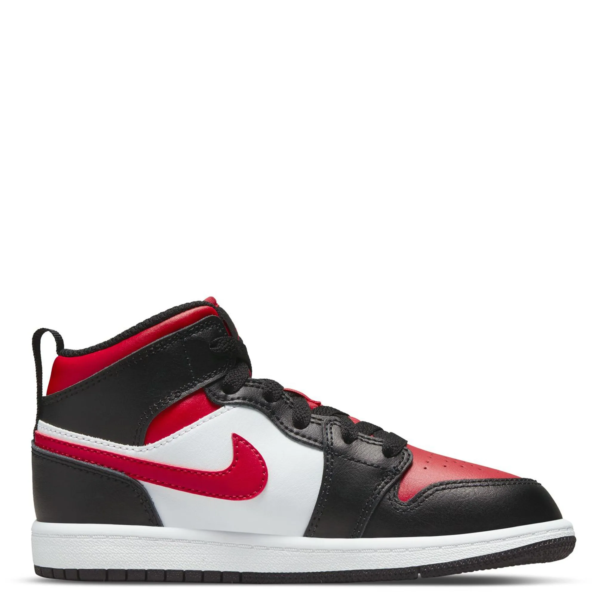 Highest Priced Nike Shoes Nike Kid's Jordan 1 Mid Shoes - Black / Fire Red / White