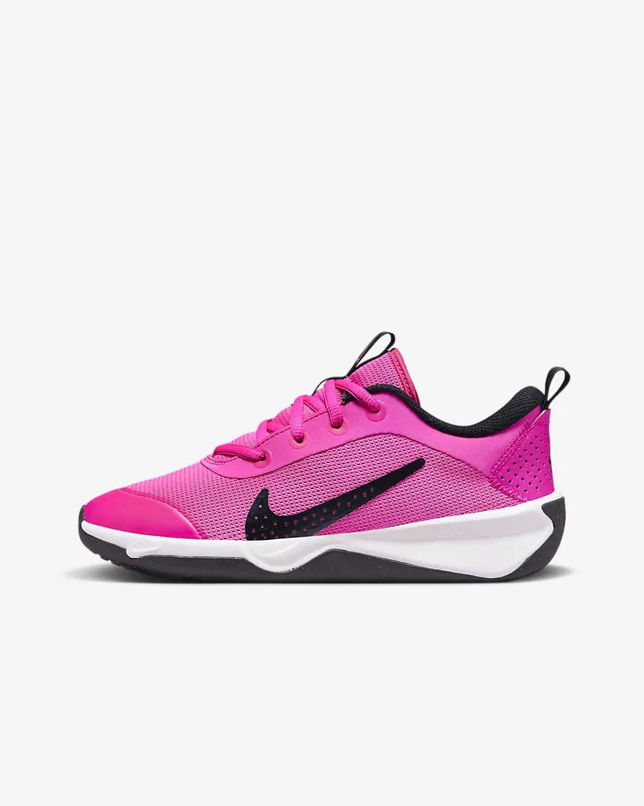 Nike Kids' Omni Multi-Court Shoes - Laser Fuchsia / Black / White Nike Shoes And White Running