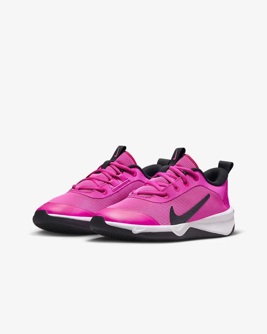 Nike Air Zoom Infinity Golf Shoe Nike Kids' Omni Multi-Court Shoes - Laser Fuchsia / Black / White