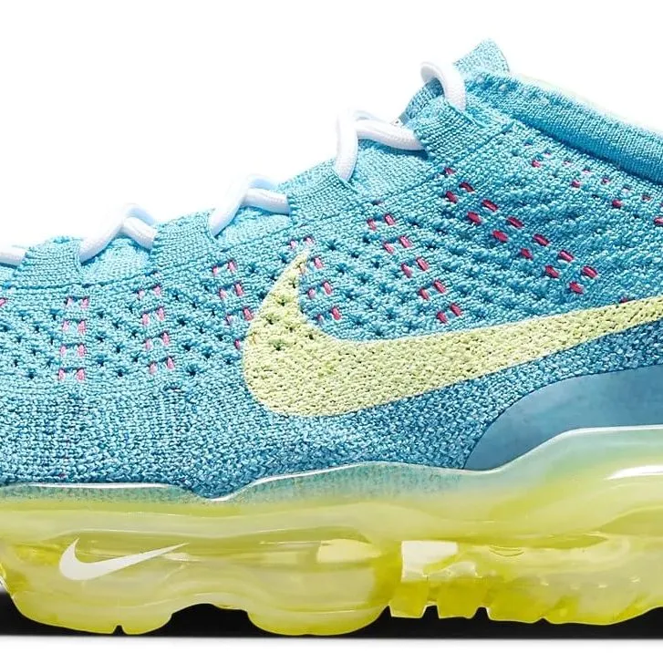 Upcoming Nike Shoe Releases Nike Men's Air Vapormax 2023 Flyknit Shoes - Baltic Blue / Citron Tint / Green Abyss