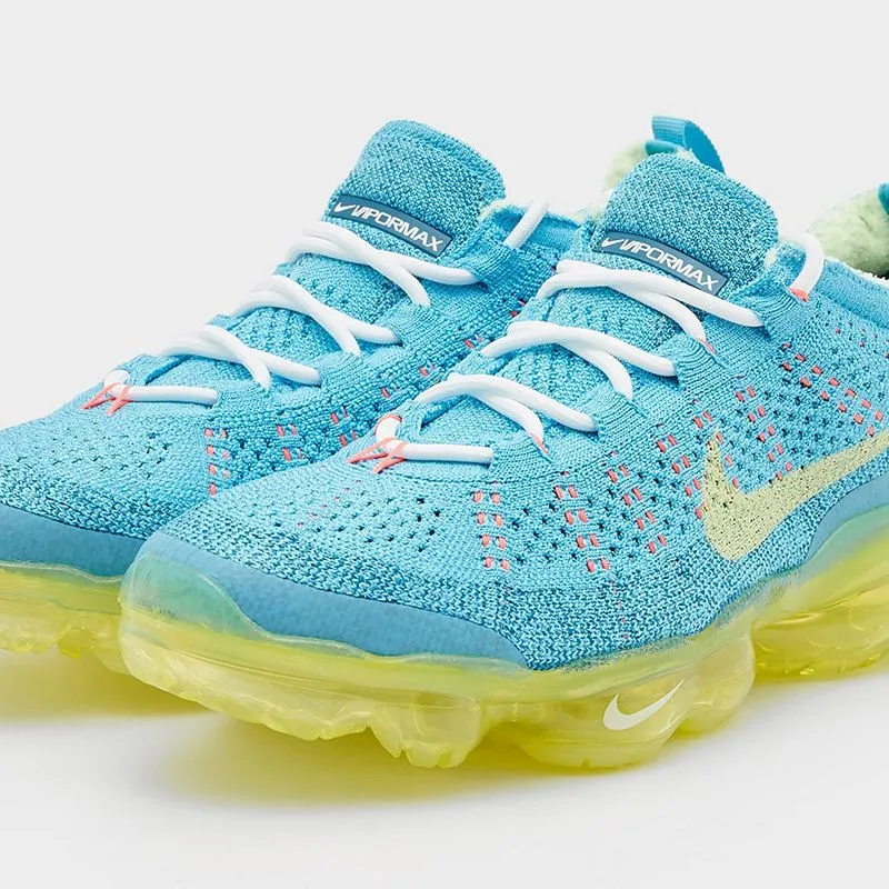 Tiffany And Company Nike Shoes Nike Men's Air Vapormax 2023 Flyknit Shoes - Baltic Blue / Citron Tint / Green Abyss