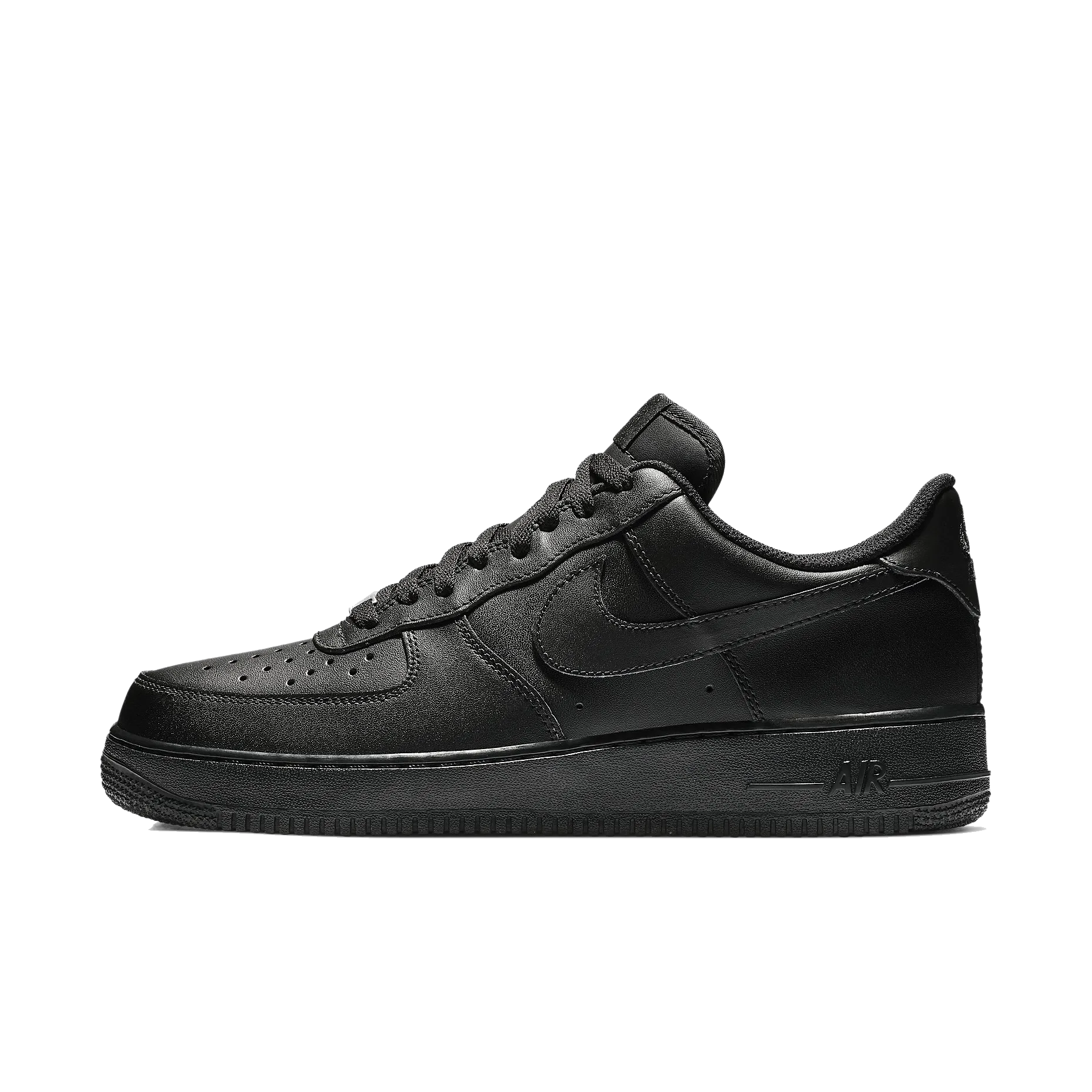 Nike Men's Air Force 1 '07 Shoes - Black Nike Track Shoes
