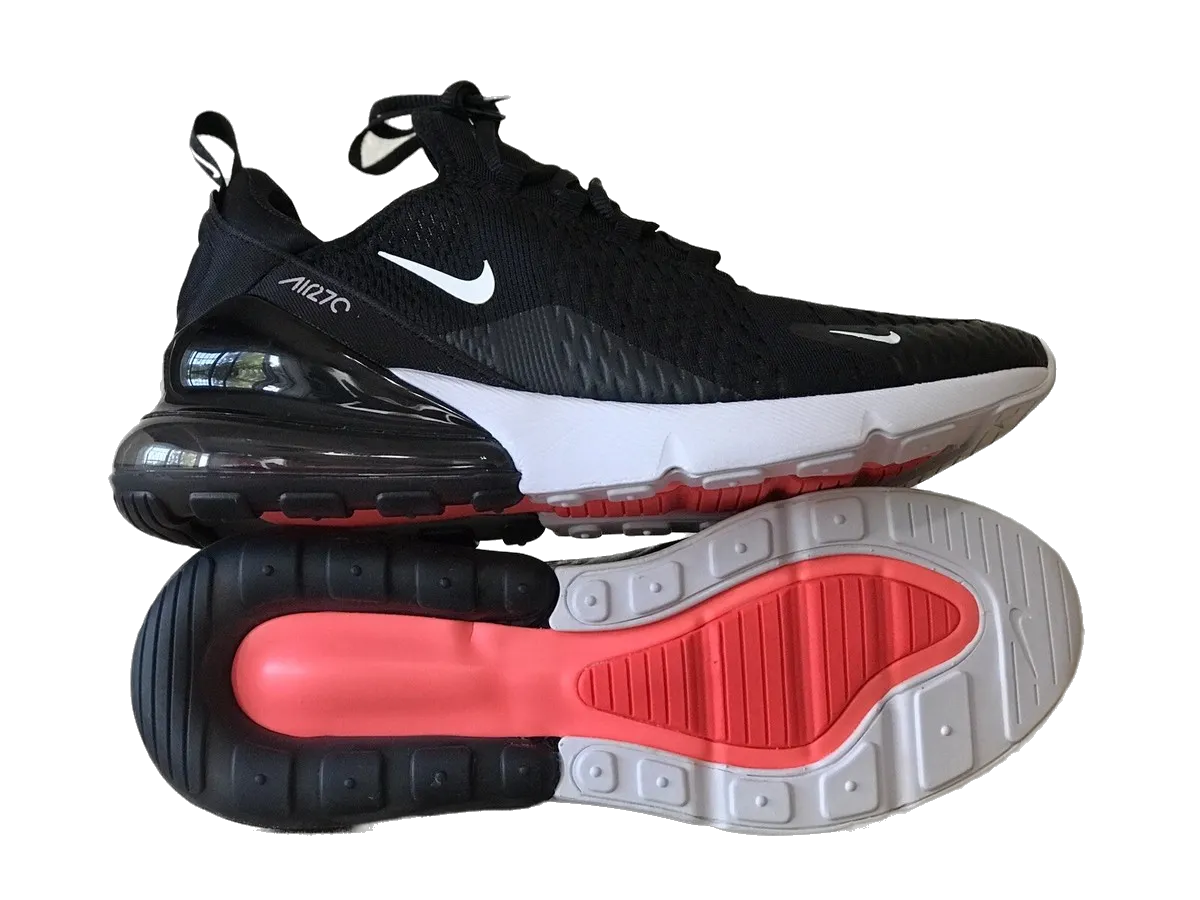 Nike Men's Air Max 270 Shoes - Black / White Nike Platform Shoes