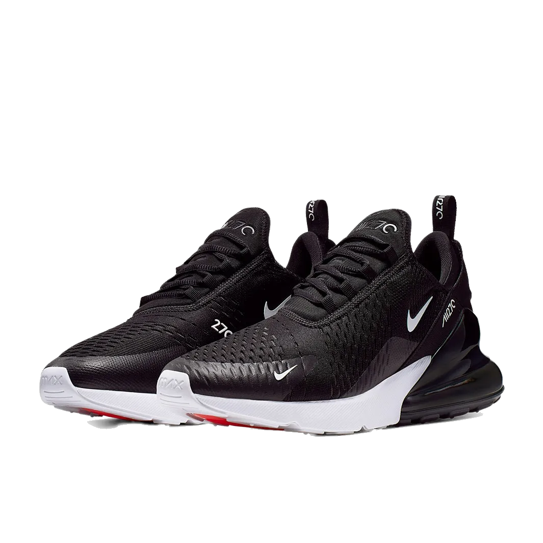 Nike Men's Air Max 270 Shoes - Black / White Nike Air Max Athletic Shoes
