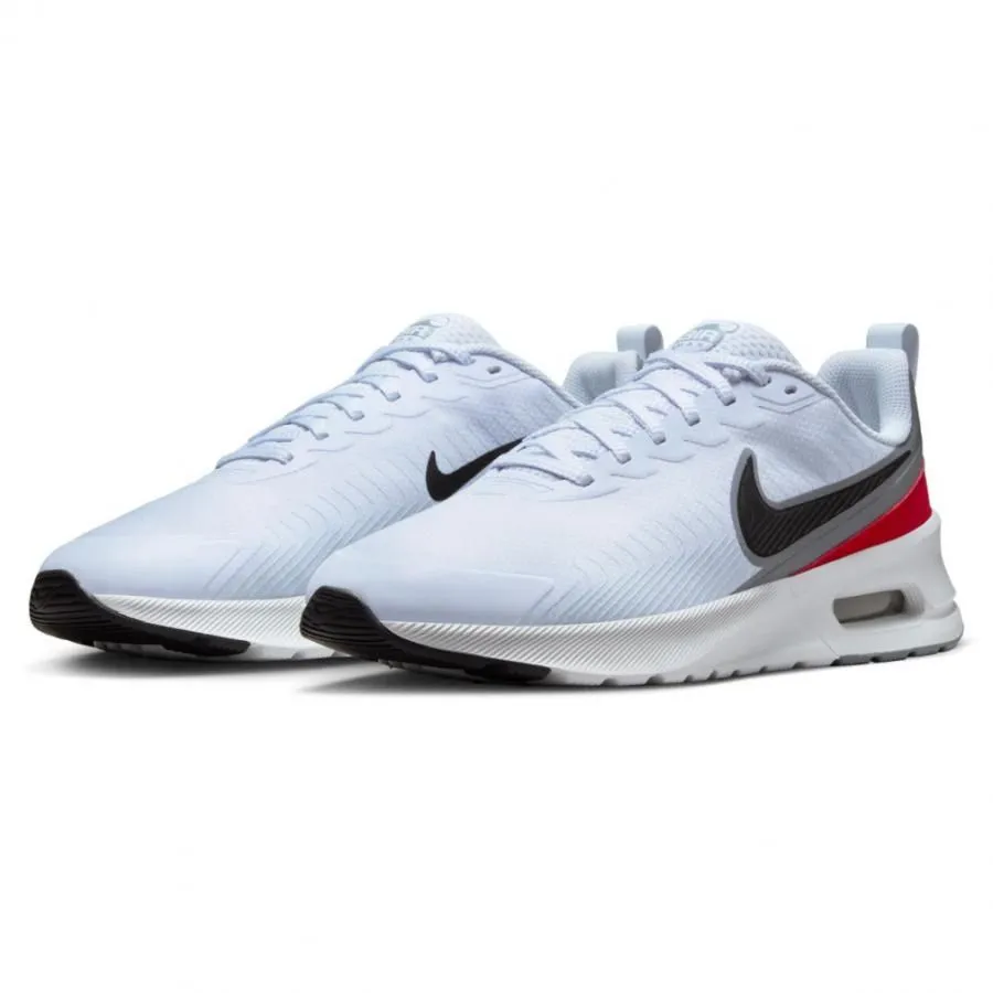 Nike Go Fly Ease Shoes Nike Men's Air Max Nuaxis Shoes - Football Grey / Black / White / Gym Red