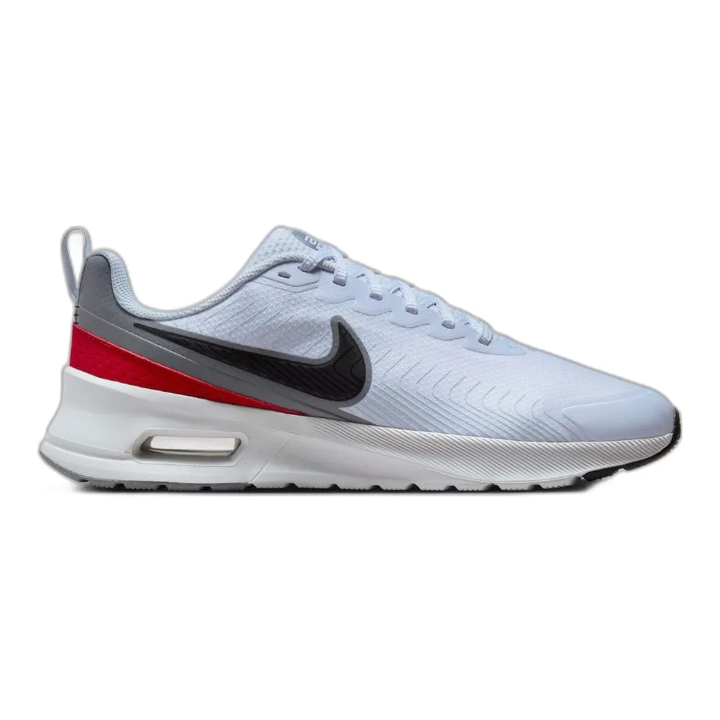 Nike Men's Air Max Nuaxis Shoes - Football Grey / Black / White / Gym Red Best Nike Trail Running Shoes