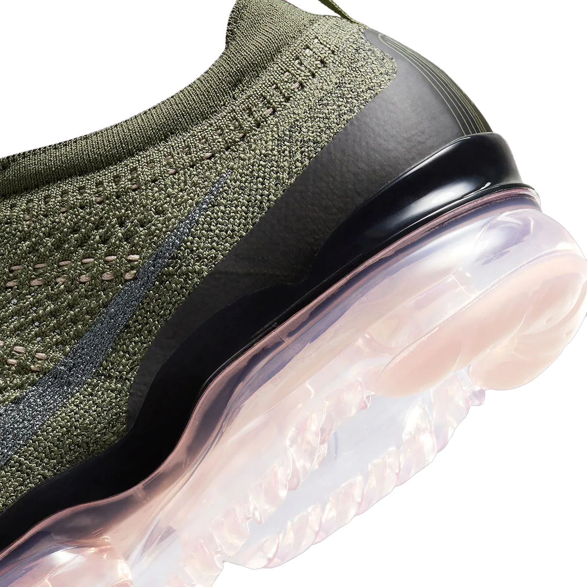 Burlington Nike Shoes Nike Men's Air Vapormax 2023 Flyknit Shoes - Medium Olive / Pink Oxford / Black / Black