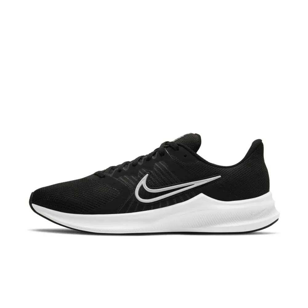 Nike Men's Downshifter 11 Shoes - Black / White Nike Shoes With Zipper On Side