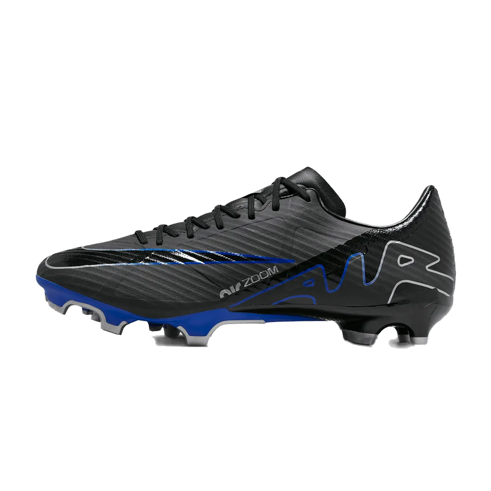 Nike Men's Mercurial Vapor 15 Academy Soccer Shoes - Black / Chrome / Hyper Royal Rarest Nike Shoes