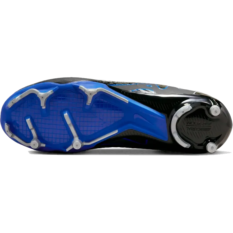 Nike Men's Mercurial Vapor 15 Academy Soccer Shoes - Black / Chrome / Hyper Royal Shoes Nike Mercurial