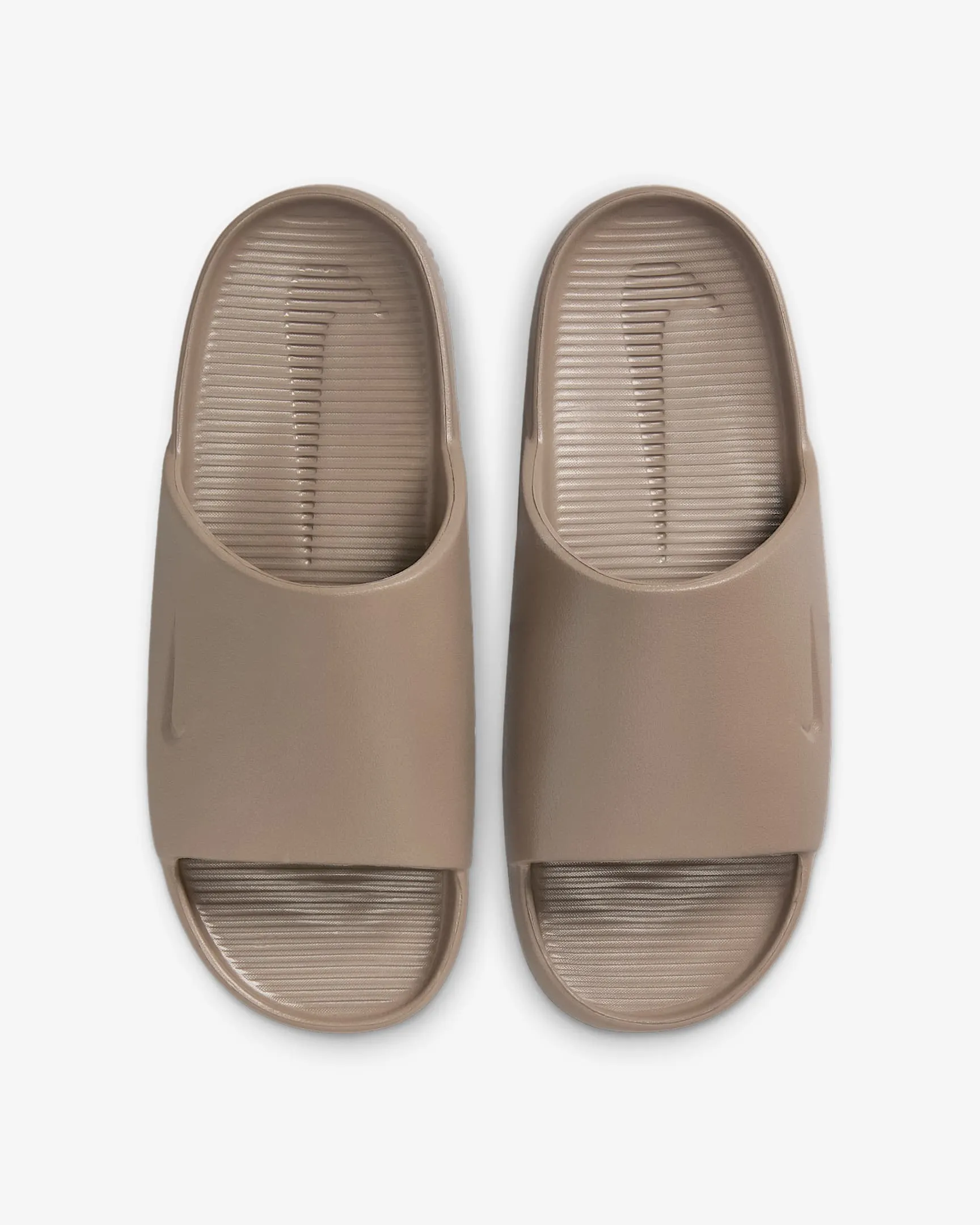 Nike Women's Calm Slide Shoes - Mink Brown Nike Running Shoes Flyknit Racer