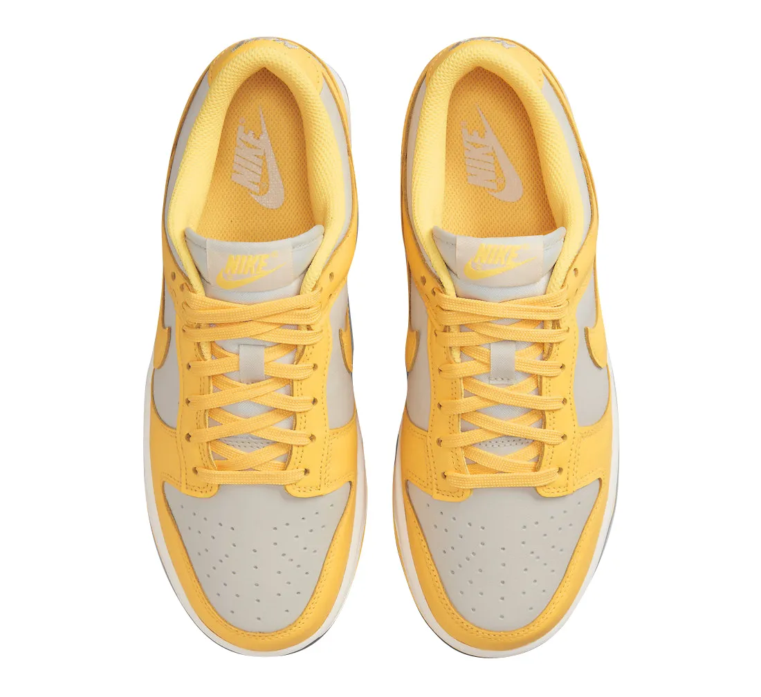 Nike Women's Dunk Low Shoes - Light Bone / Citron Pulse / Sail Nike Casual Tennis Shoes