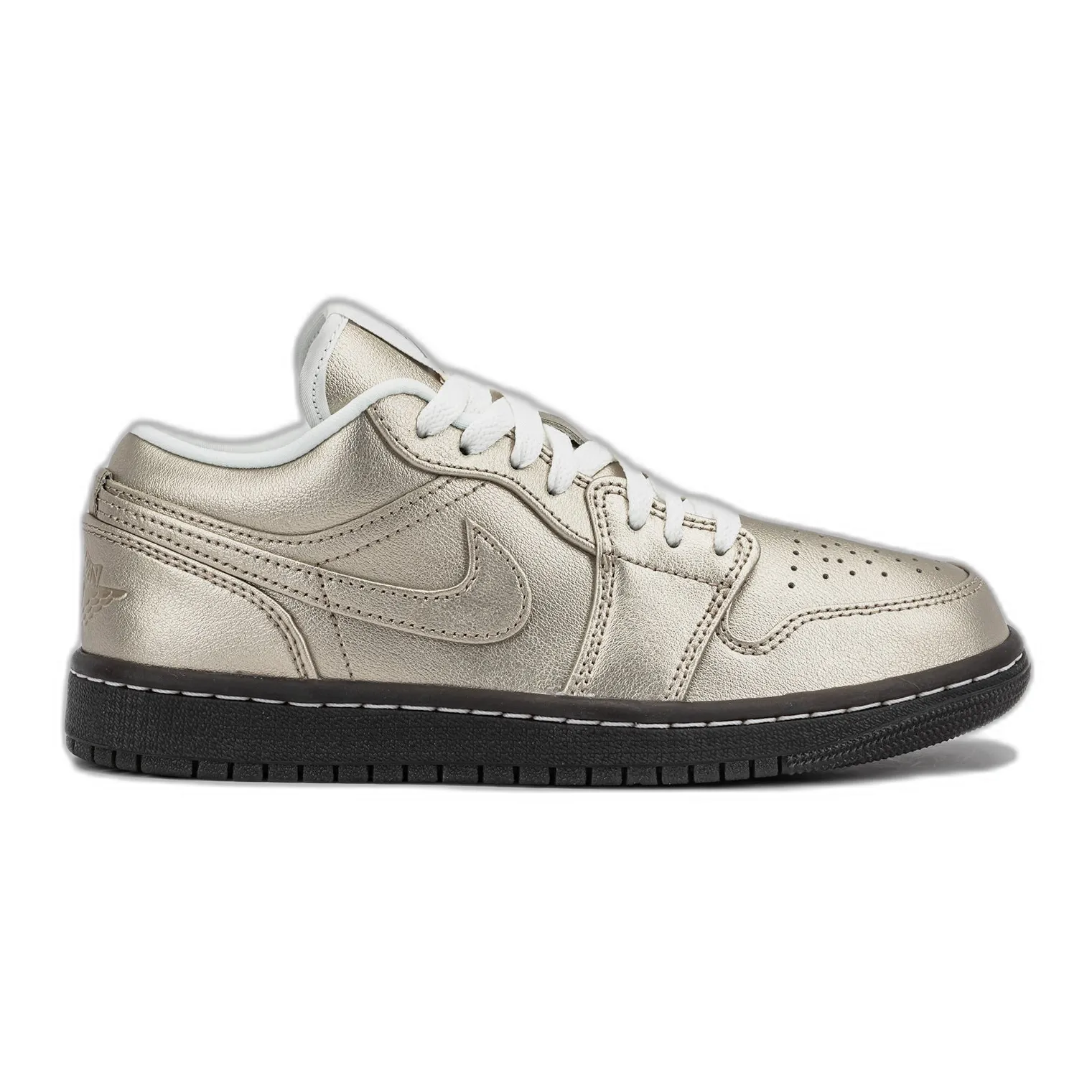 Nike Air Max Shoes New Nike Women's Jordan 1 Low Se Shoes - Metallic Zinc / Summit White / Velvet Brown