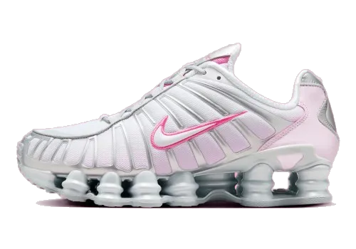 Nike Women's Shox Tl Shoes - Metallic Platinum / Pinksicle / Pink Foam / White / Flat Silver Nike Cleveland Cavaliers Shoes