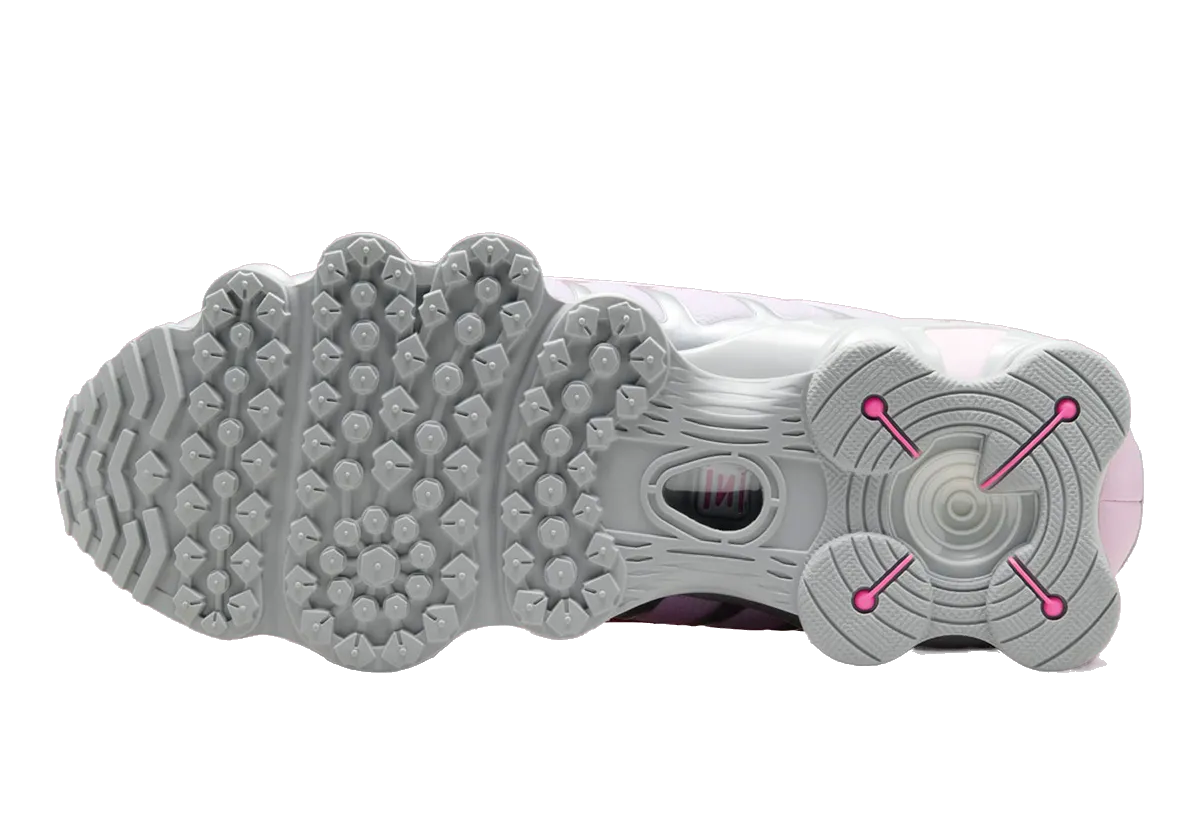 Nike Women's Shox Tl Shoes - Metallic Platinum / Pinksicle / Pink Foam / White / Flat Silver Nike Sideline Iv Cheer Shoes