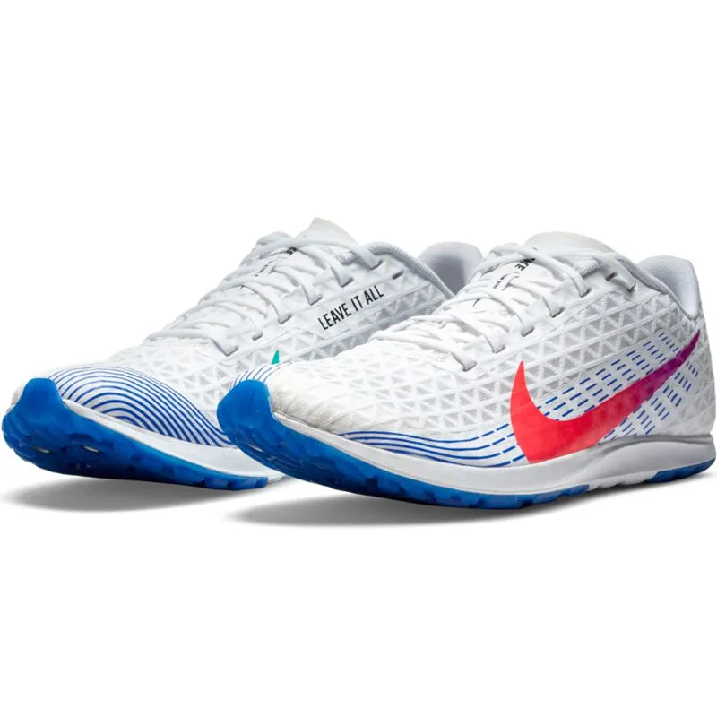Hiking In Running Shoes Nike Zoom Rival XC Unisex Cross Country Spike - White/Flash Crimson/Black/Hype Jade