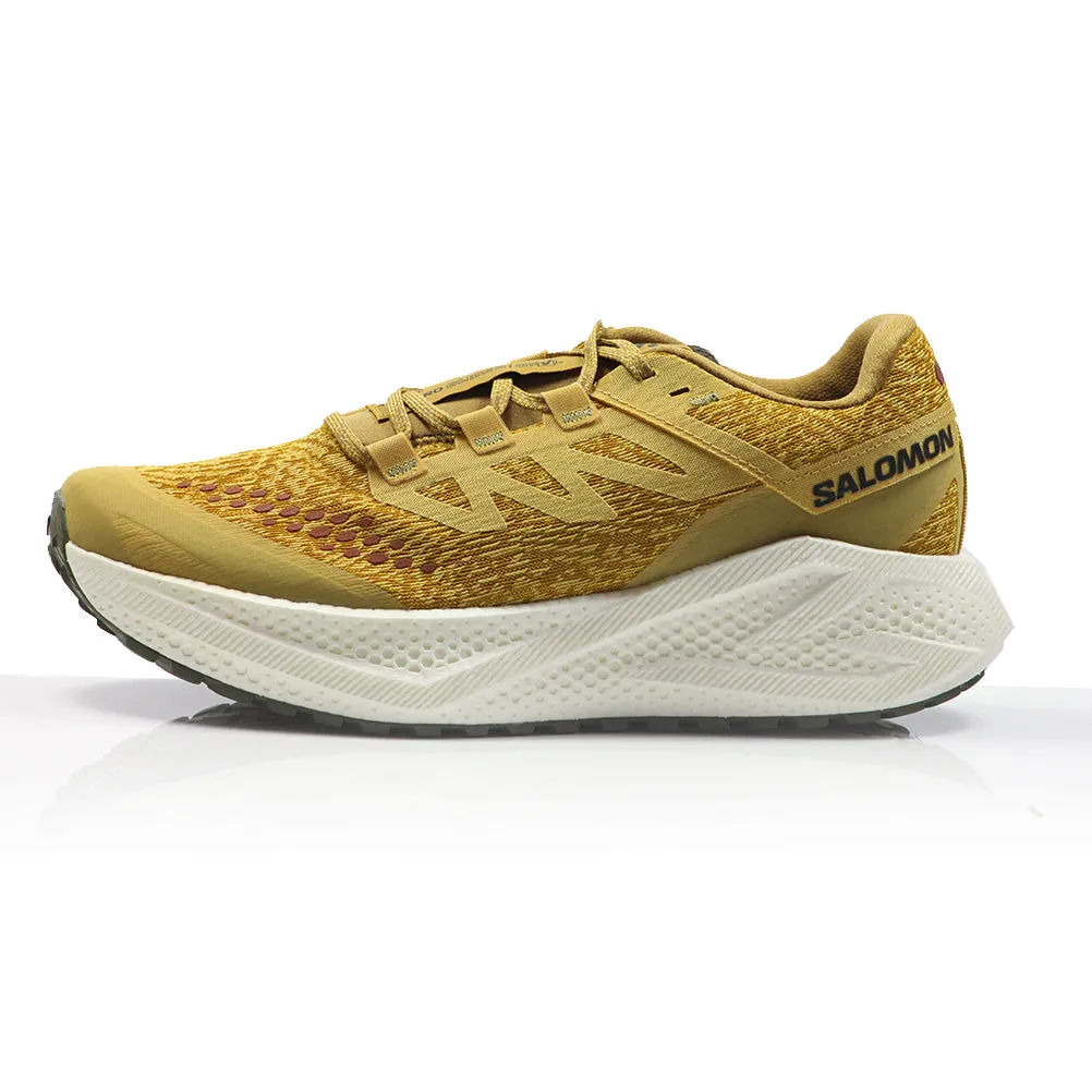 Running Shoes For Supinators Salomon Aero Glide 3 Grvl Men's Running Shoe - Spicy Mustard/Vanilla Ice/Deep Lichen Green