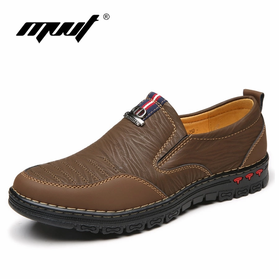 Birk Loafers 2018 Spring Split Leather Casual Shoes Men Loafers Slip-On Men Shoes Flats Comfortable Men Autumn Shoes Leather Moccasins