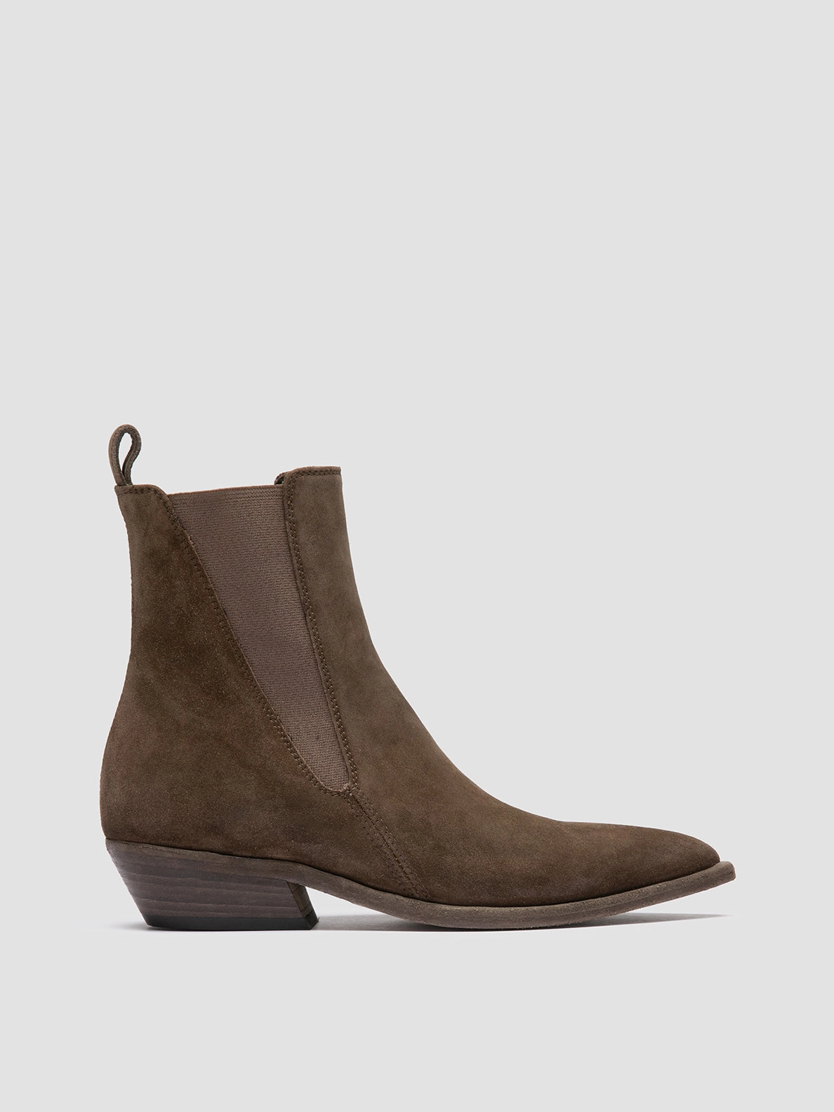 NOELIE DD 101 - Taupe Suede Chelsea Boots Platform Boots 70s