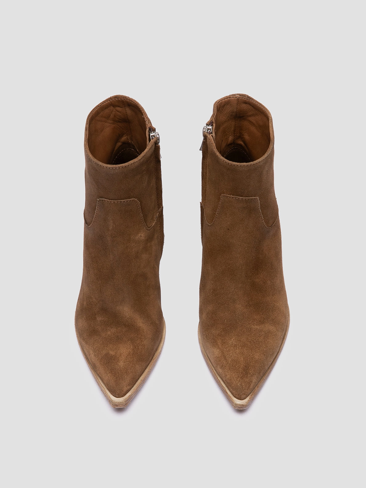 NOELIE DD 102 - Brown Suede Zipped Boots Boots Ariat