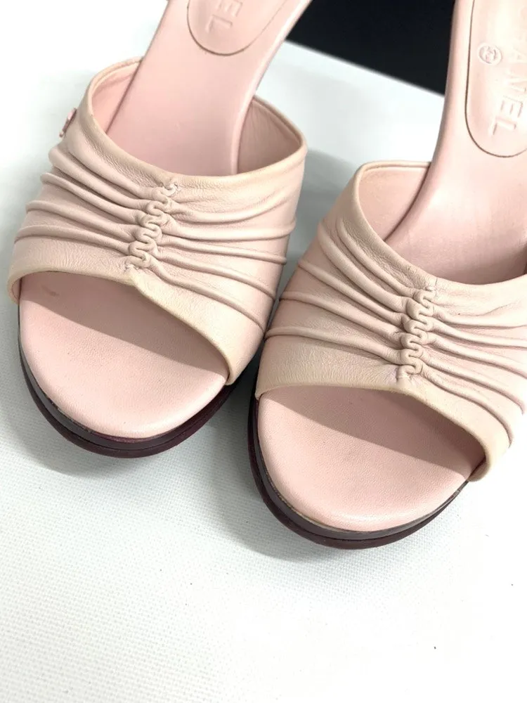 Sandals Size 11 Chanel Beige Strappy Sandals