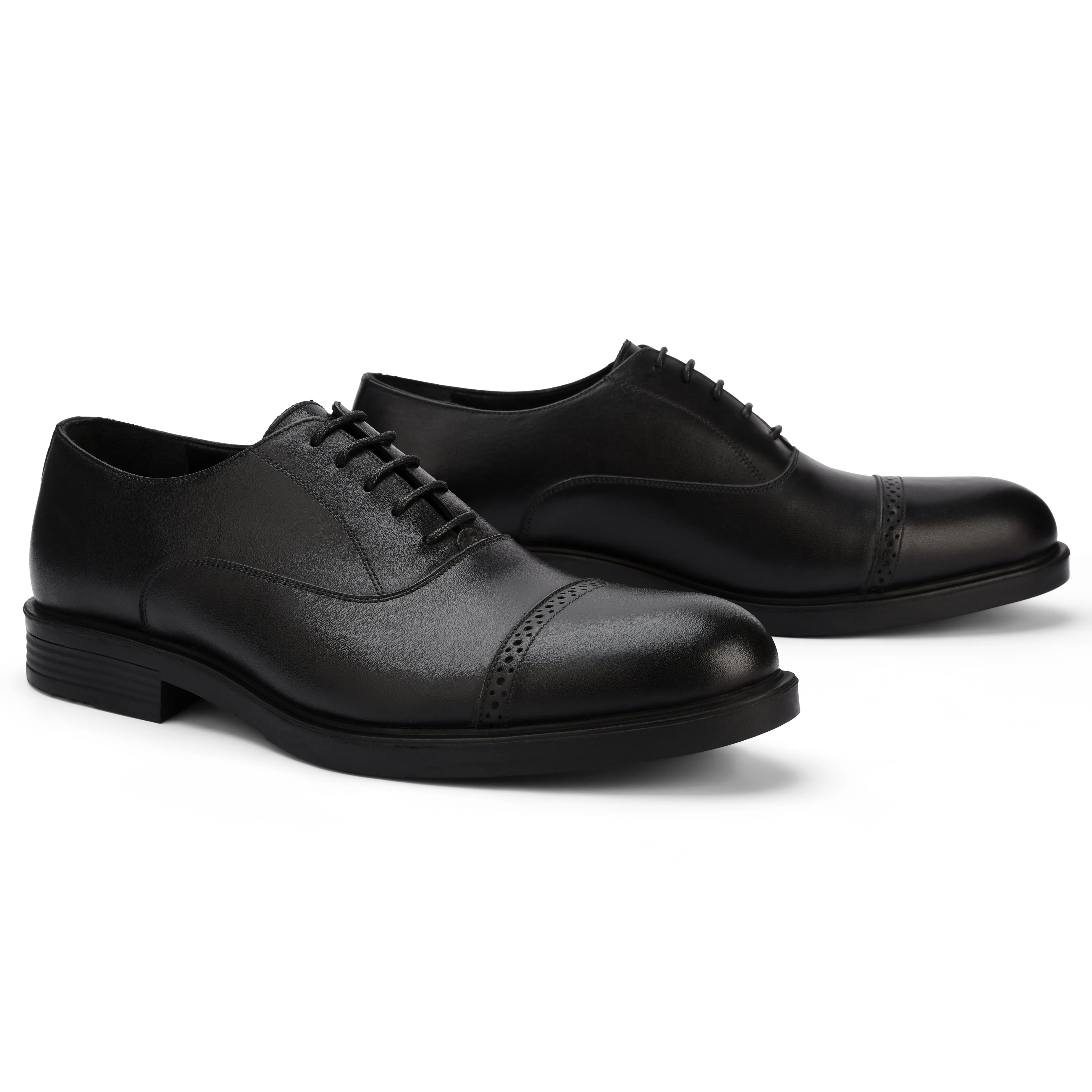 Brio Premium Oxford Shoes - (black) Parties-mate Oxford