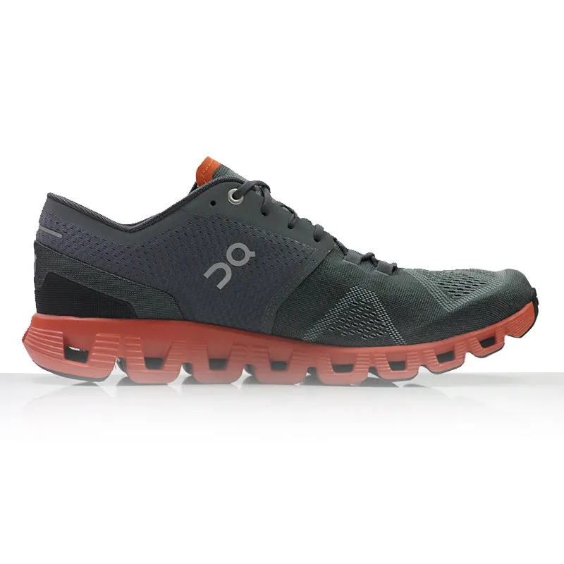 Running Shoes Sizing ON Cloud X Men's Running Shoe - Rust/Rock