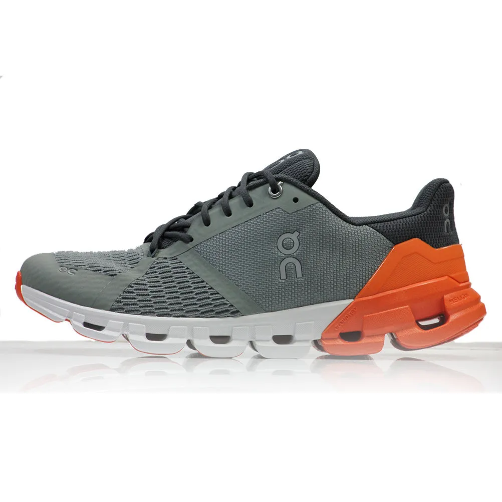 On Cloudflyer Men's Running Shoe - Grey/Orange Wide Fit Running Shoes