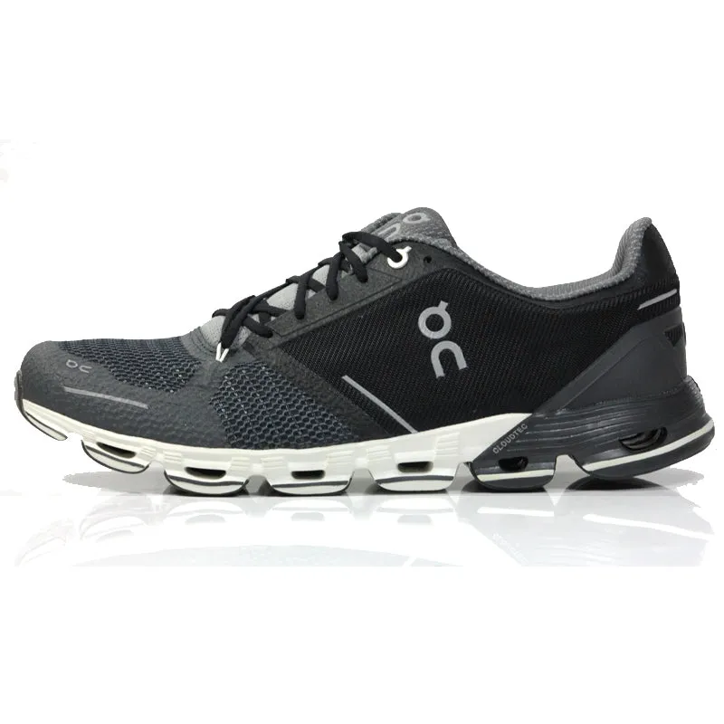 On Cloudflyer Waterproof Men's Running Shoe - Black/Lunar Laces For Running Shoes