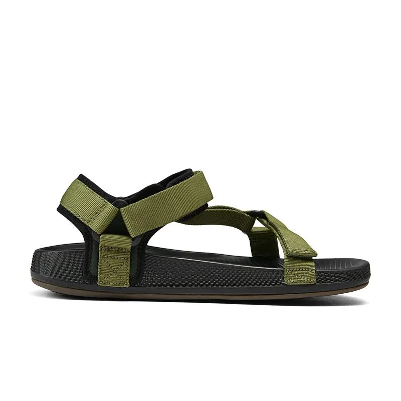 Sandals Dominican Republic Punta Cana ON-THE-GO HYPER SLIDE SANDALS - OLIVE BLACK