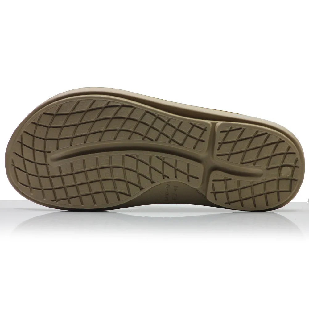 Running Shoes Neutral OOfos Men's OOriginal Recovery Flip - Taupe