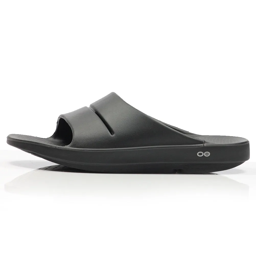 Running Shoes For Distance OOfos Unisex OOahh Recovery Slide - Black