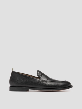 OPERA 001 - Black Leather Penny Loafers Bragano Loafers