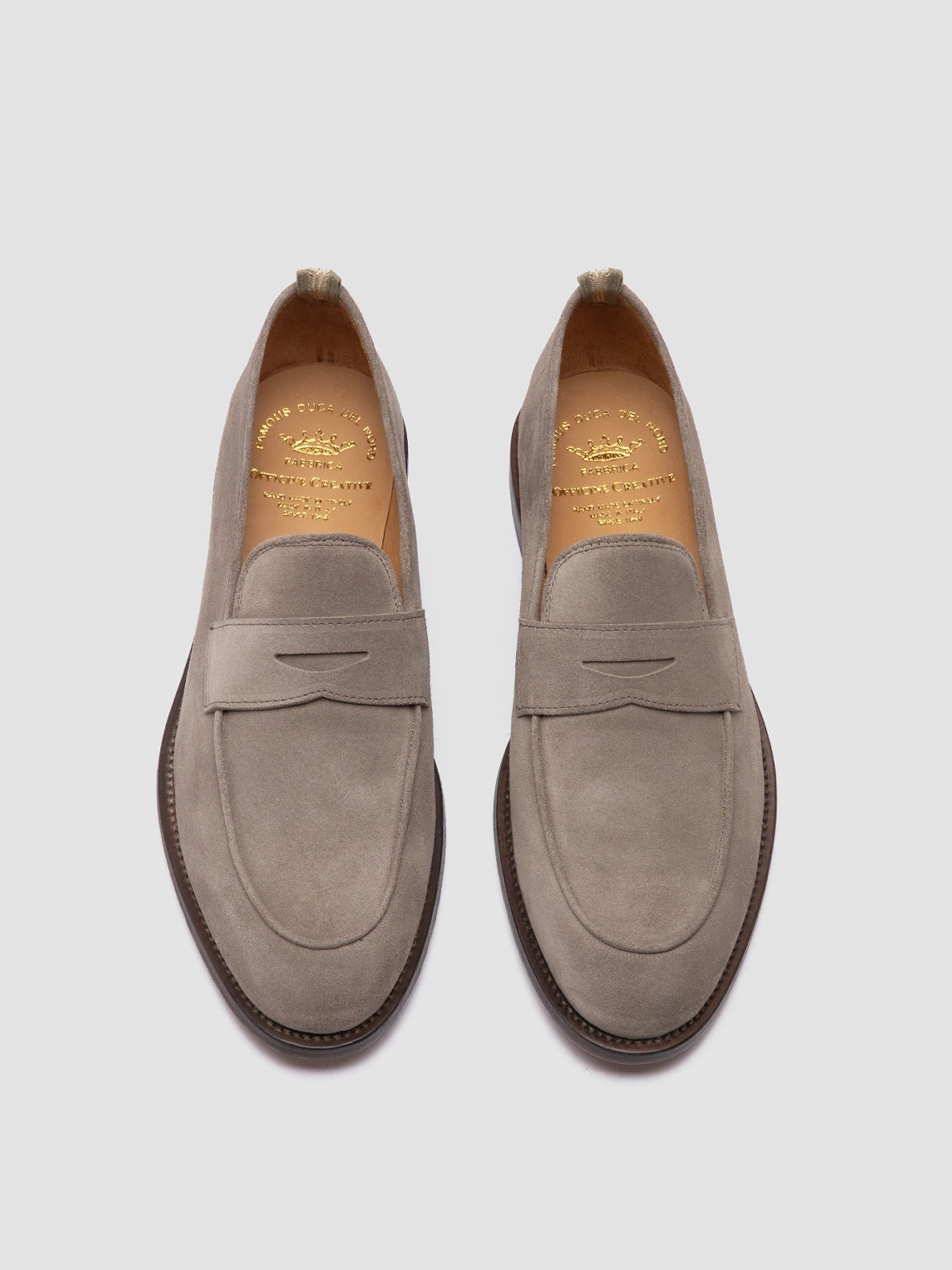 New Loafers OPERA 001 - Grey Suede Penny Loafers